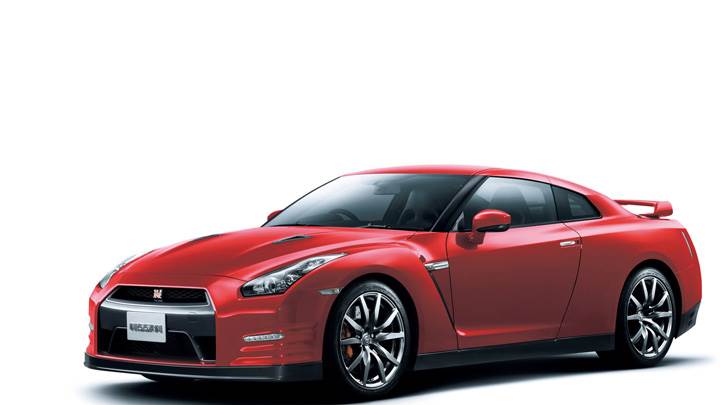 2012 Nissan GT-R In Red Side Front Pose